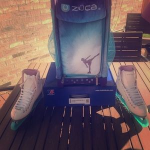 Riedelle 114 Set/ White, Medium Size 4 & Zuca Bag